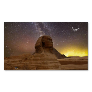 Cartão De Visitas Magnético Esfinge Excelente De Giza