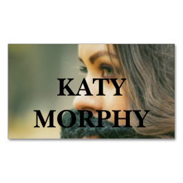 Cartão De Visitas Magnético esquadrão de caligrafia profissional moderno simpl