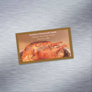 Cartão De Visitas Magnético Estilo de residência castanho cozinhado Turquia Co