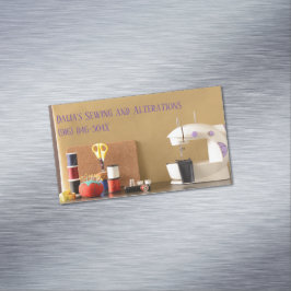 Cartão De Visitas Magnético Estresse de Seamstress/ Dressagem/ Compro de Costu