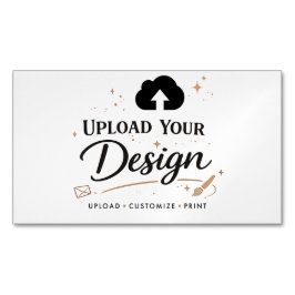 Cartão De Visitas Magnético Faça o Upload do Design da sua Marca