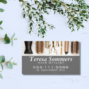 Cartão De Visitas Magnético Ferramentas Stylist Modern Square Business  