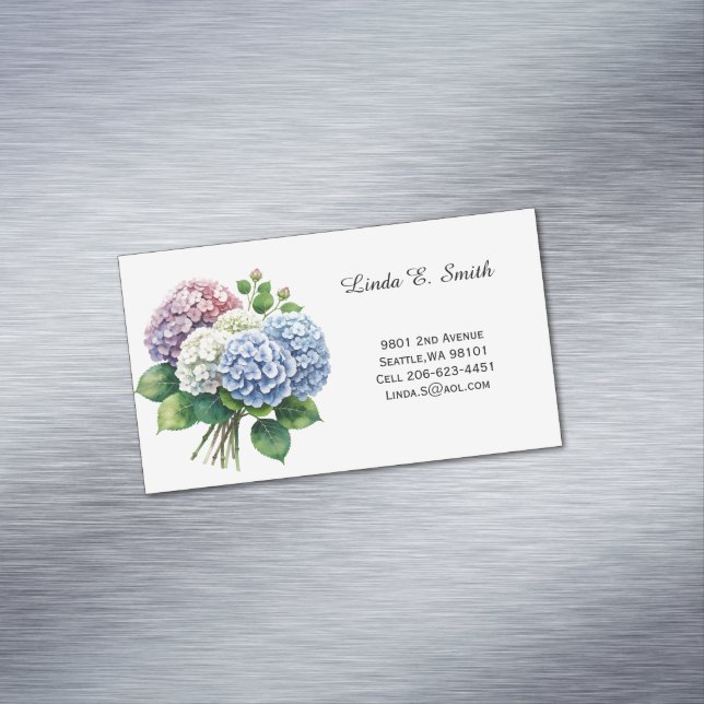 Cartão De Visitas Magnético Floral Magnetic Calling Card (Posição Original)