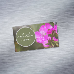Cartão De Visitas Magnético Florista, Flores