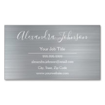 Folha Metálica de Prata Moderna Profissional