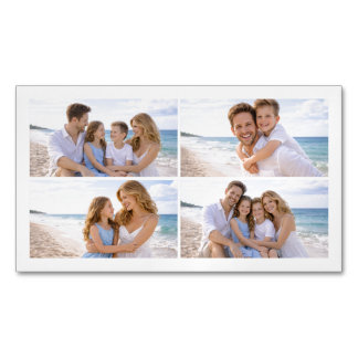 Cartão De Visitas Magnético Foto Personalizada de Família