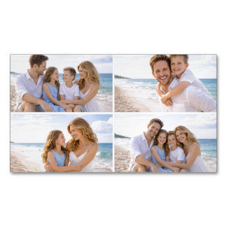 Cartão De Visitas Magnético Foto Personalizada de Família