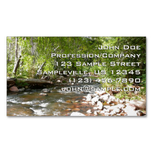 Cartão De Visitas Magnético Fotografia da Natureza Oak Creek II em Sedona Ariz