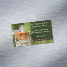 Cartão De Visitas Magnético Frasco de perfume magnético