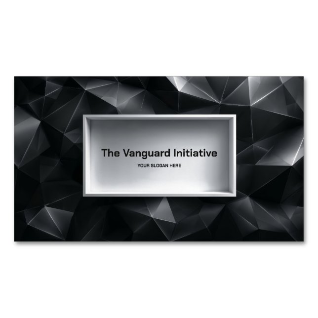 Cartão De Visitas Magnético Geométrico 3D Baixa da Poli (Frente)