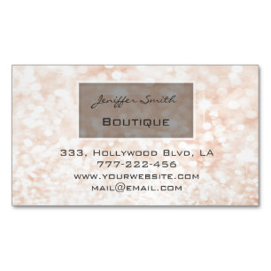 Cartão De Visitas Magnético Gliteria química elegante profissional