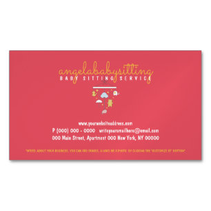 Cartão De Visitas Magnético Grávida Doula Baby Room Enfermeira de Brinquedos 