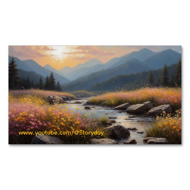 Cartão De Visitas Magnético Histórica da Paisagem (Frente)