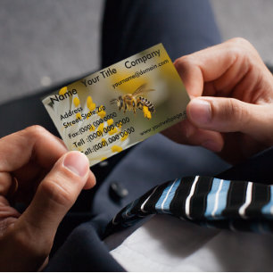 Cartão De Visitas Magnético Honey Bumble Bee Business