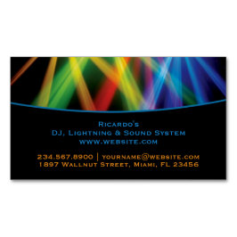 Cartão De Visitas Magnético Iluminação de Música DJ