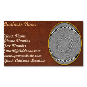 Cartão De Visitas Magnético Ilusão Óptica - A hipnose ficou fácil