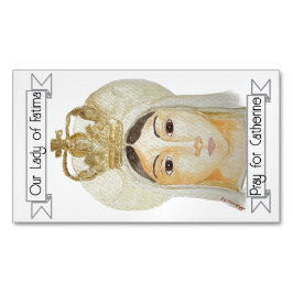 Cartão De Visitas Magnético Ímã de Oração de Nossa Senhora de Fátima