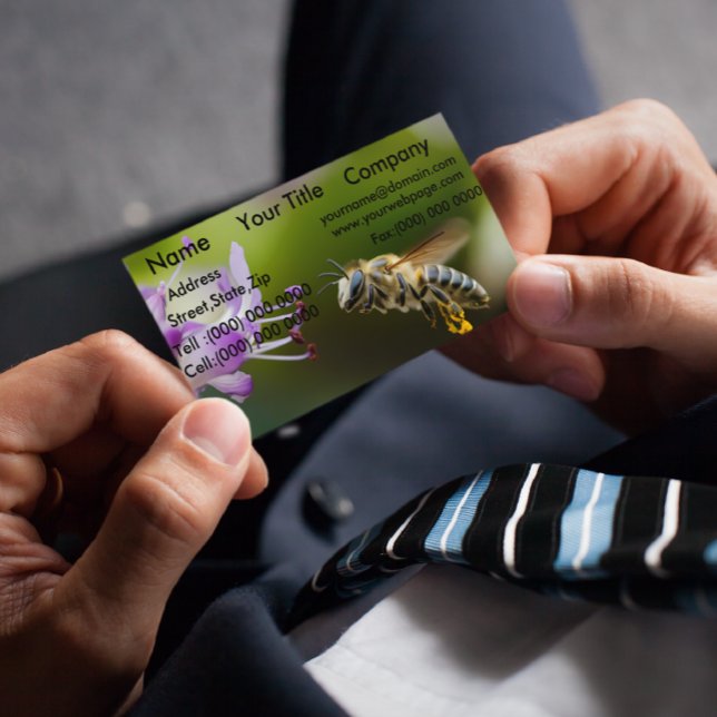Cartão De Visitas Magnético Ímanes de Cartão de visita de abelha (Criador carregado)