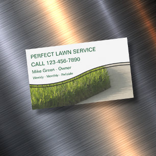 Cartão De Visitas Magnético Ímãs de sega do negócio do gramado