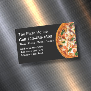 Cartão De Visitas Magnético Ímãs para Negócios de Entrega de Pizza