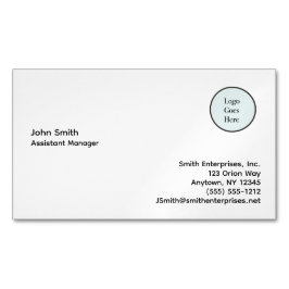 Cartão De Visitas Magnético Informações básicas sobre logotipos Empresa Magnet