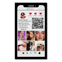 Instagram Foto Grid Modern QR code Makeup Artist