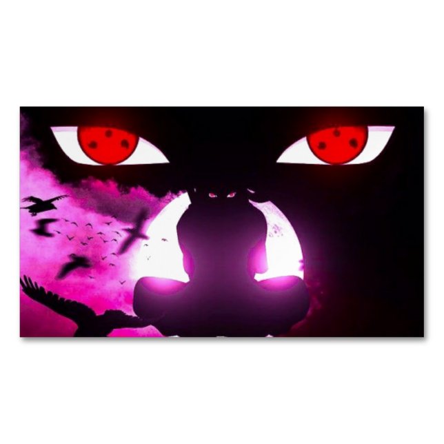 Cartão De Visitas Magnético Itachi card (Frente)