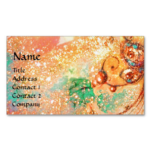 CARTÃO DE VISITAS MAGNÉTICO JARDIM DA PLANTA DE BORBOLETA MÁGICA DAS SOMBRAS