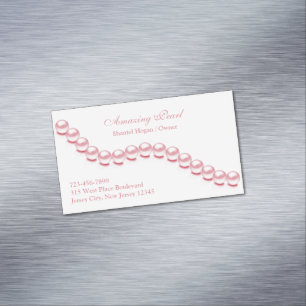 Cartão De Visitas Magnético Jewelry Pearl