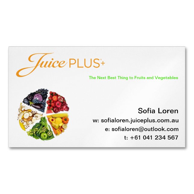 Cartão De Visitas Magnético JP+ MODELO do ímã (Frente)