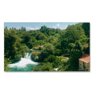 Cartão De Visitas Magnético Krka Waterfall - Parque Nacional de Krka - Croácia