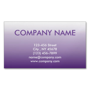 Cartão De Visitas Magnético Lavanda lilás mbre mbre, minimalista e gótica