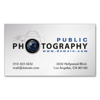 Cartão De Visitas Magnético Lente de Câmera Fotografada
