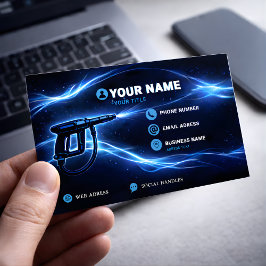 Cartão De Visitas Magnético Limpeza de Fachadas Residencial Cosmic Flow