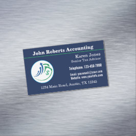 Cartão De Visitas Magnético Logotipo Corporativo Contador Personalizado Escrit