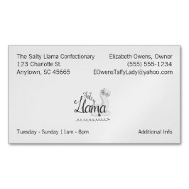 Cartão De Visitas Magnético Logotipo de sua empresa e informações magnéticas d