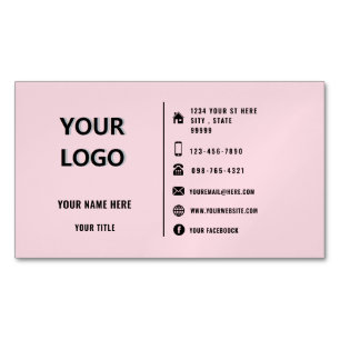 Cartão De Visitas Magnético Logotipo personalizado Design especial para sua em