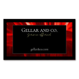 Cartão De Visitas Magnético Magnet Floral Cartão de visita moderno