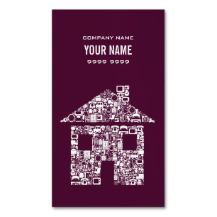 Cartão De Visitas Magnético Magnet Professional House Promocional Imobiliário