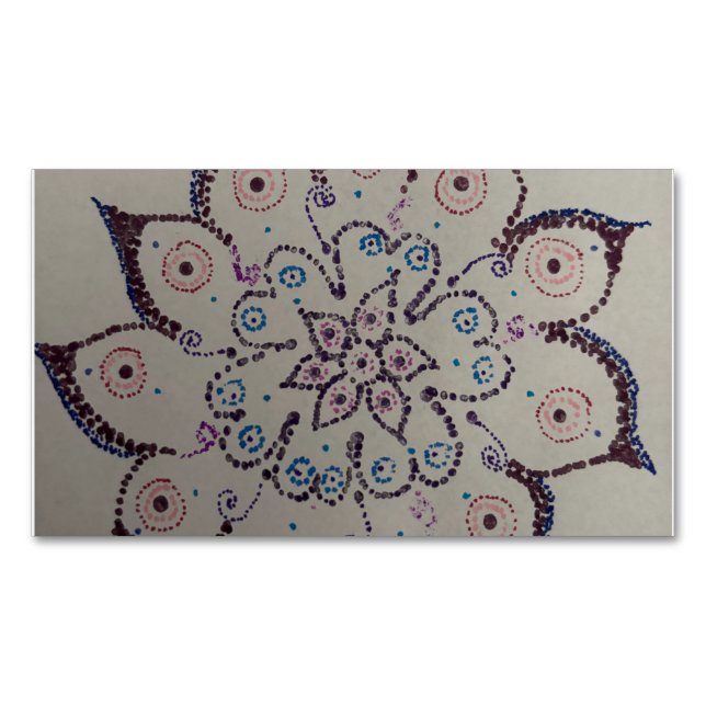 Cartão De Visitas Magnético Magnetische Visitenkarte (Frente)