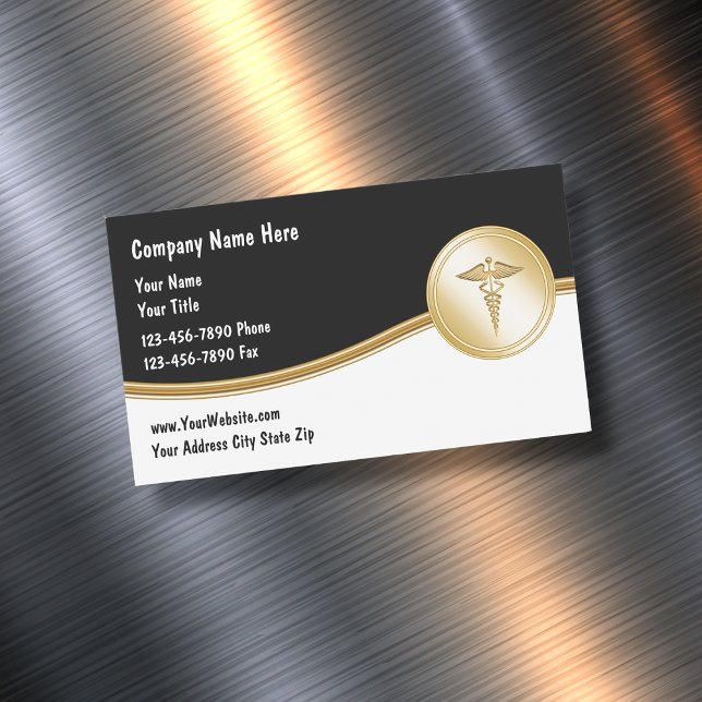 Cartão De Visitas Magnético Magnets Cartão de visita Médico Clássico (Criador carregado)