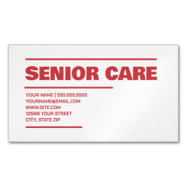 Cartão De Visitas Magnético Mais velho