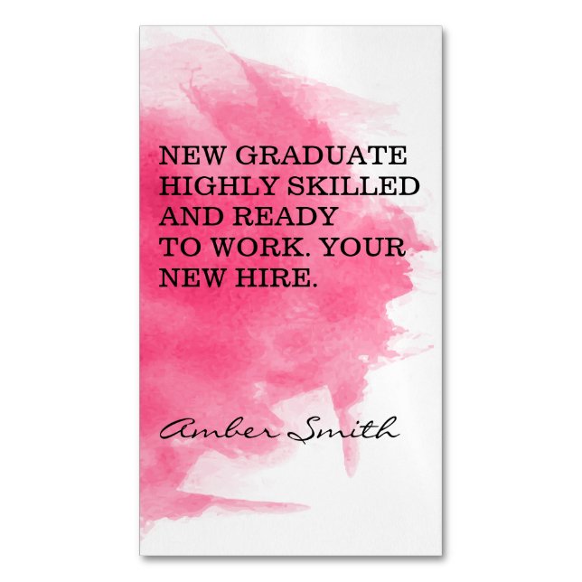 Cartão De Visitas Magnético Manchas de vinho | Watercolor | Queijos (Frente Vertical)