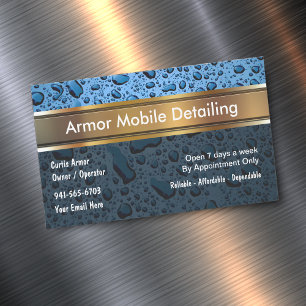 Cartão De Visitas Magnético Mapas de negócios de detalhes móveis para automóve