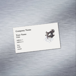 Cartão De Visitas Magnético Máquina de costura do vintage cerca de 1900