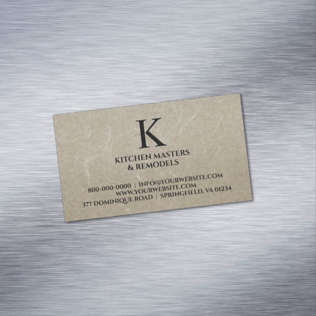 Cartão De Visitas Magnético Masonaria de Cabine (Posição Original)