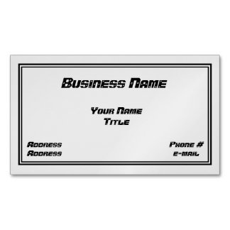 Cartão De Visitas Magnético Mecânico & cartão de visita magnético do auto