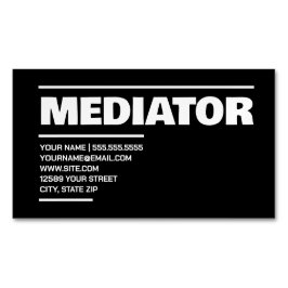 Cartão De Visitas Magnético Mediador