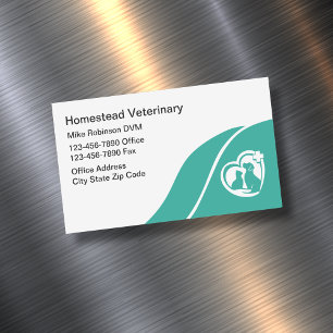 Cartão De Visitas Magnético Médico Hospital Veterinário de Animais