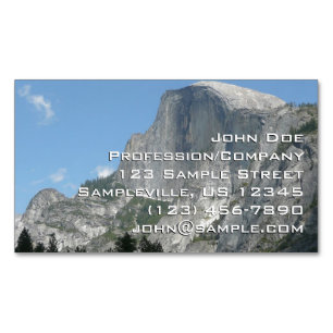 Cartão De Visitas Magnético Meia Cúpula de lado no Parque Nacional de Yosemite